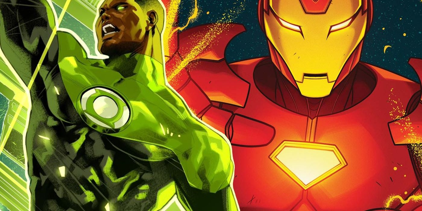 Green Lantern and Iron Man Featured DC Marvel