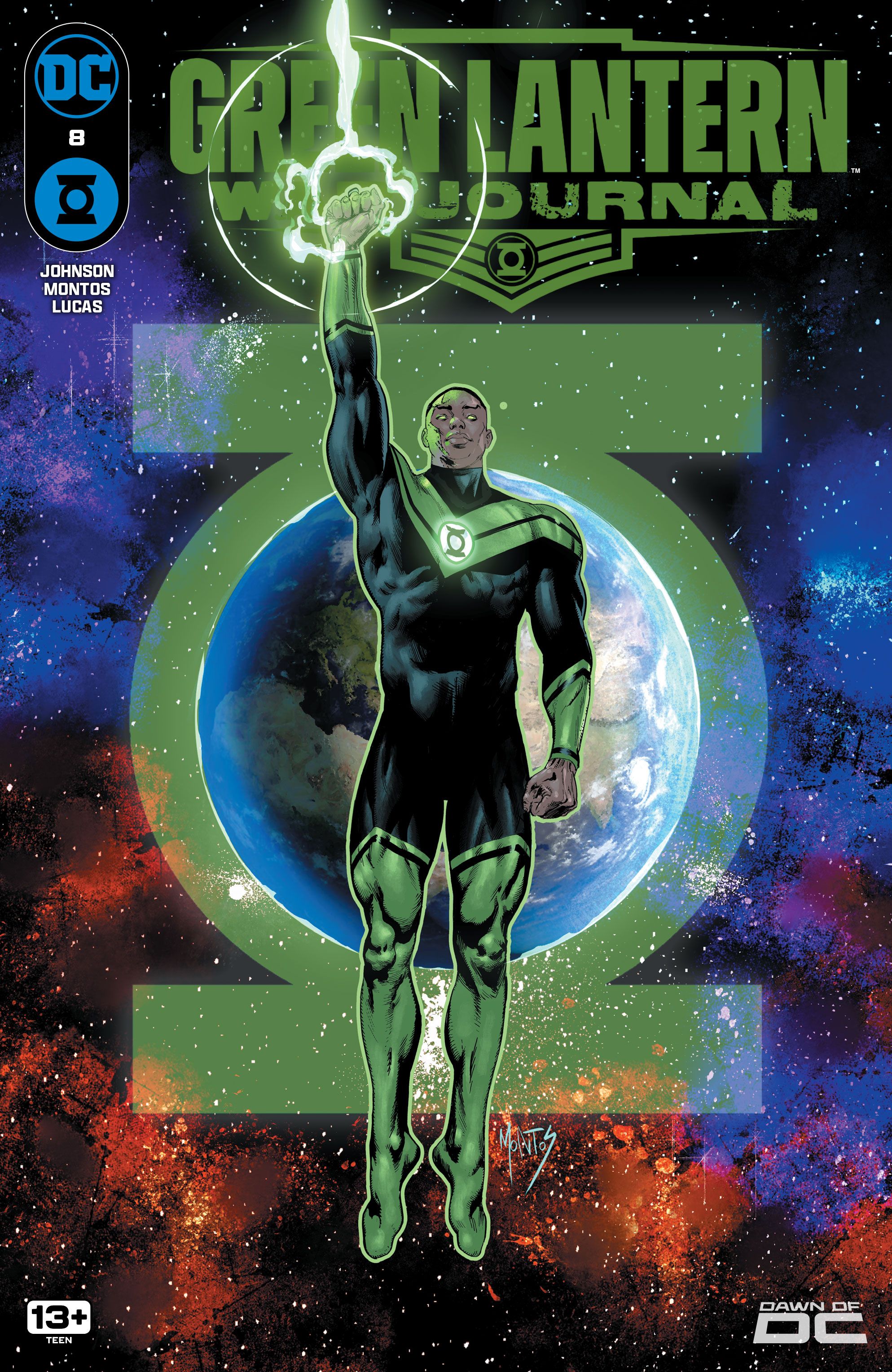 Green Lantern War Journal 8 John with Ring