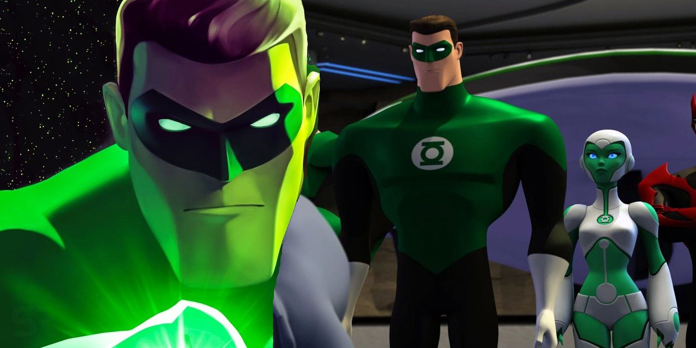Hal Jordan and Aya in Green Lantern Animated Series.