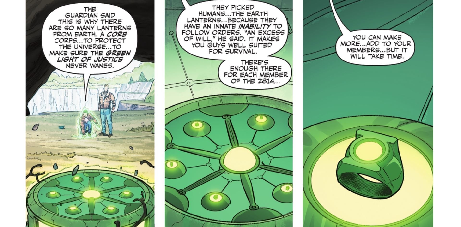 Hal Jordan descobre novos anéis de poder do Lanterna Verde DC