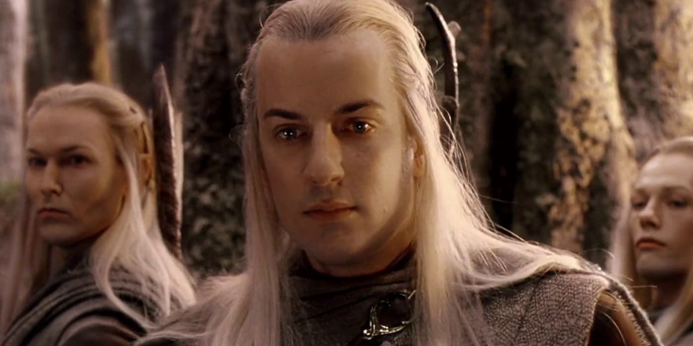 Haldir looking at something in Lord of the Rings.