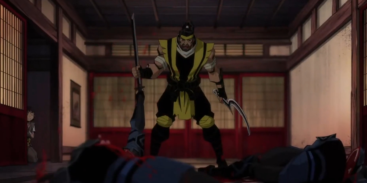 Hanzo Hasashi Scorpion contra el clan Lin Kuei en Mortal Kombat Scorpion's Revenge (3)