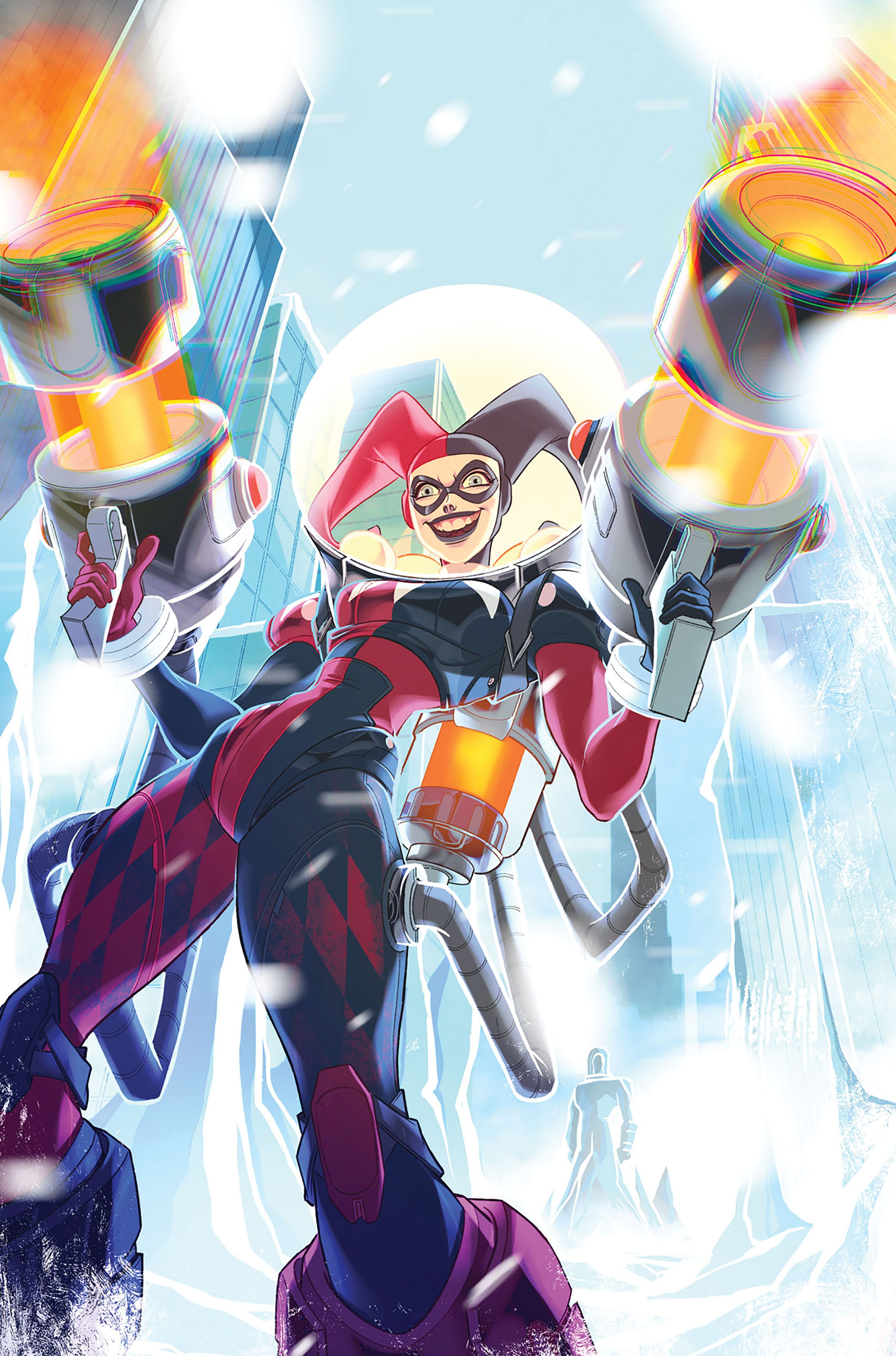 Capa Harley Quinn 42 com Flame Suit DC