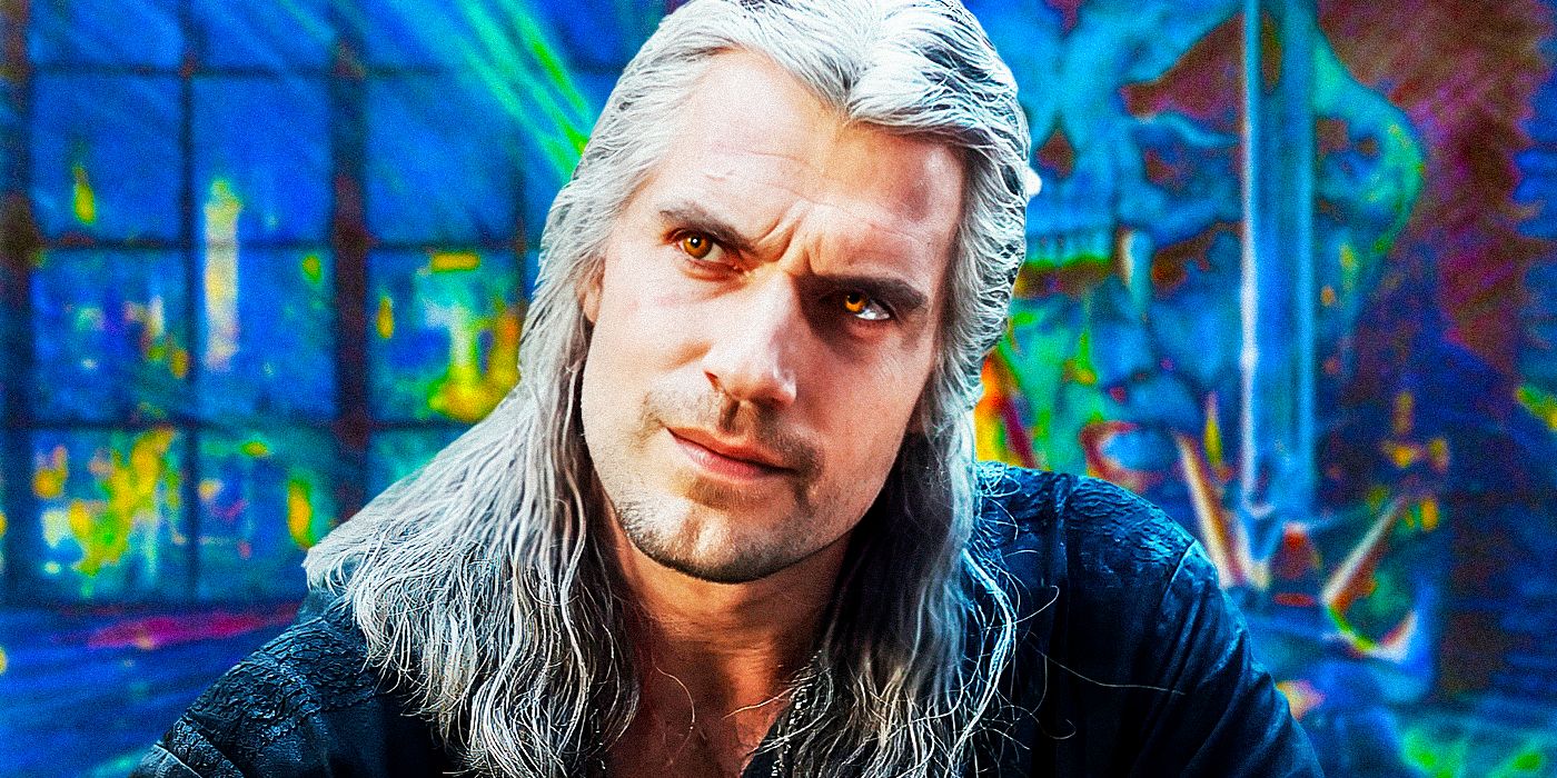 Uma imagem personalizada de Henry Cavill como Geralt de Rivia de The Witcher.