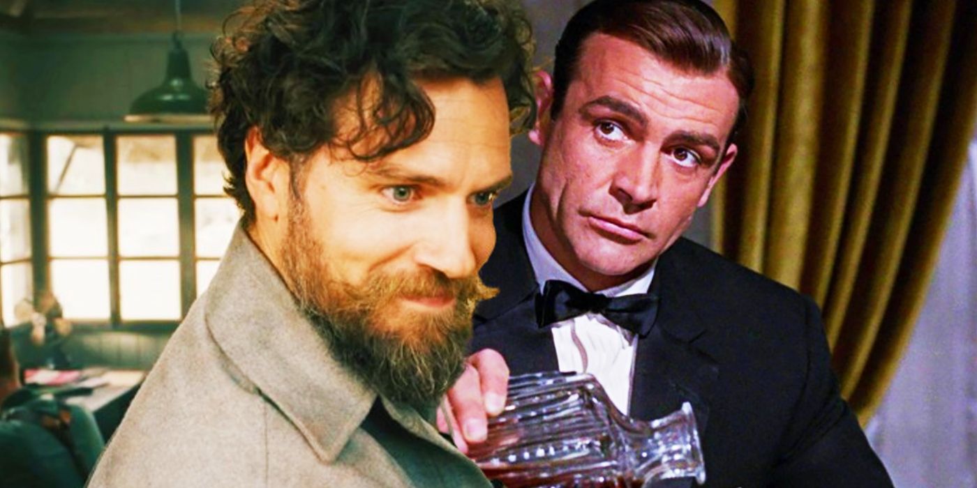 Henry Cavill in the Ministry of Ungentlemanly Warfare juxtaposed with Sean Connery as James Bond