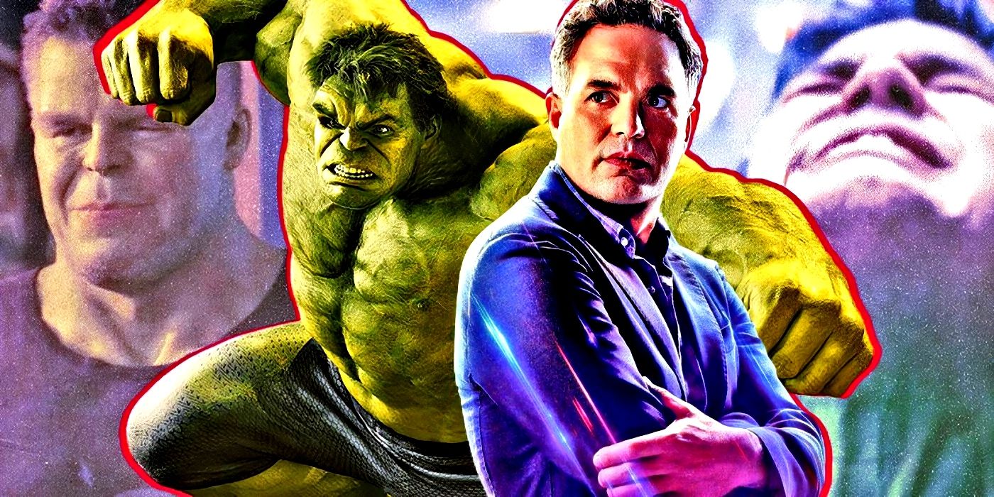 Bruce Banner and the Hulk from the MCU side-by-side.