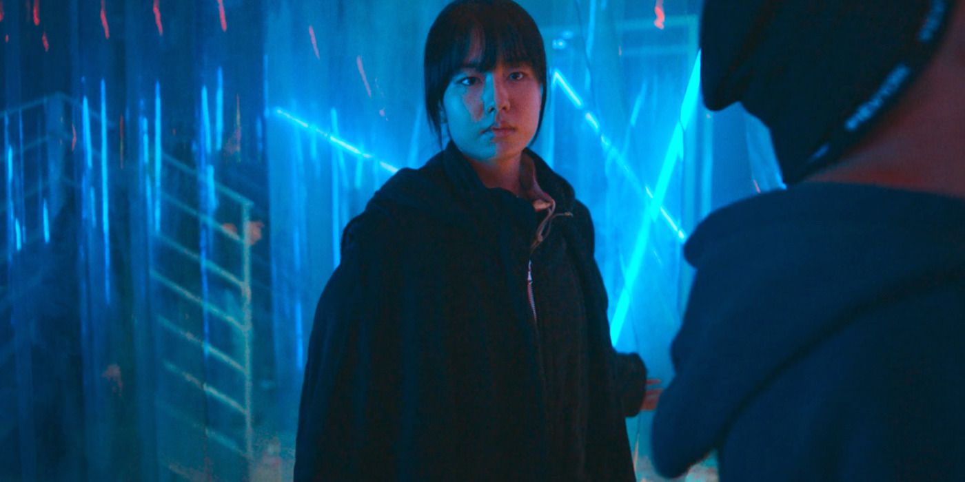 Jin Se-kyung (Ahn Eun-jin) trabalha no prédio para encontrar seu alvo em Goodbye Earth, temporada 1, episódio 12