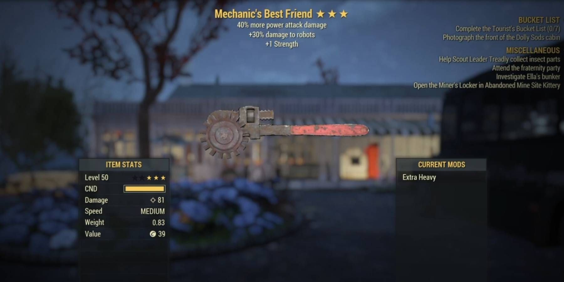How To Get The Mechanic's Best Friend In Fallout 76