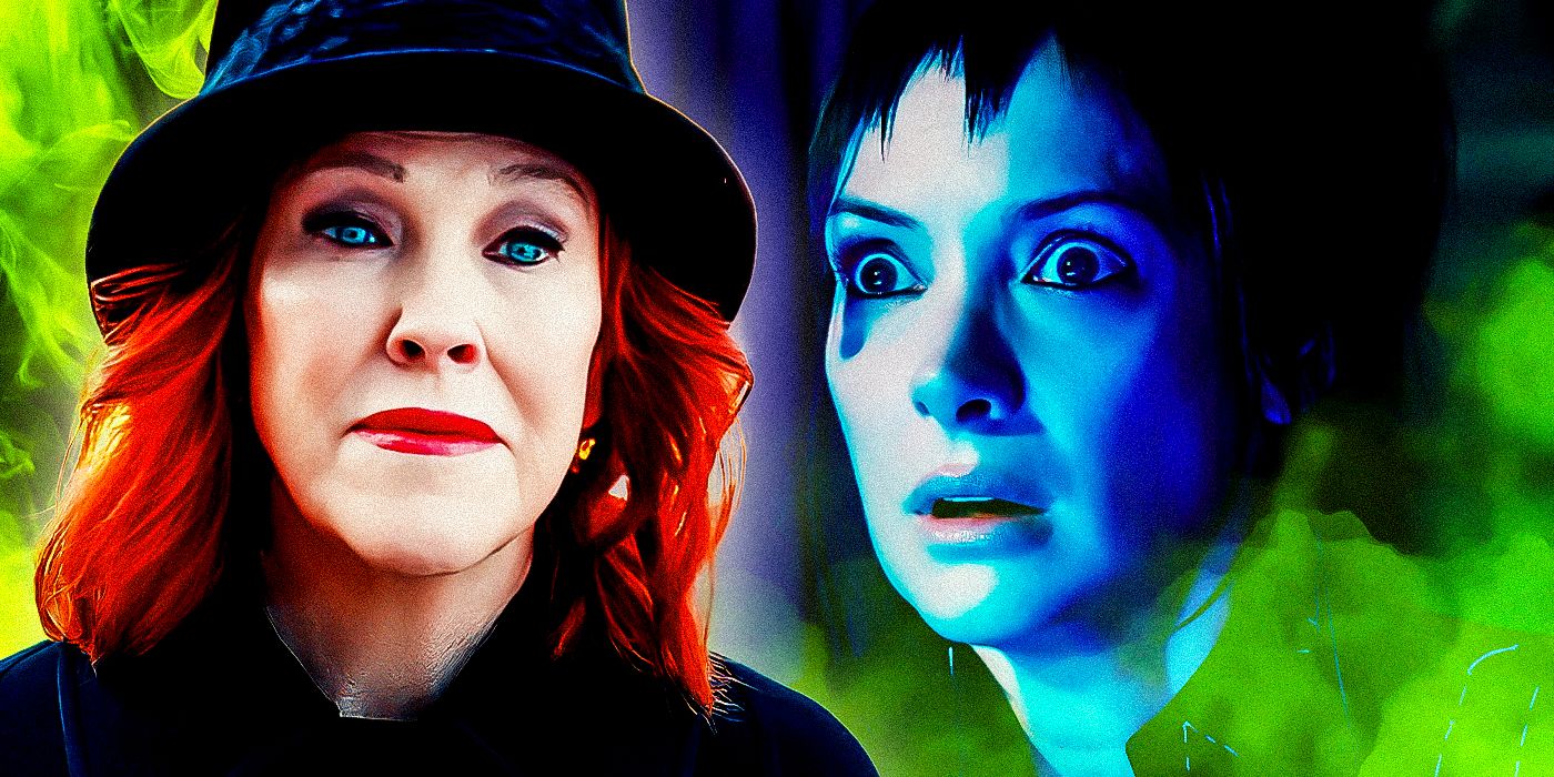 Catherine O'Hara as Delia Deetz and Winona Ryder as Lydia Deetz in the Beetlejuice 2 trailer