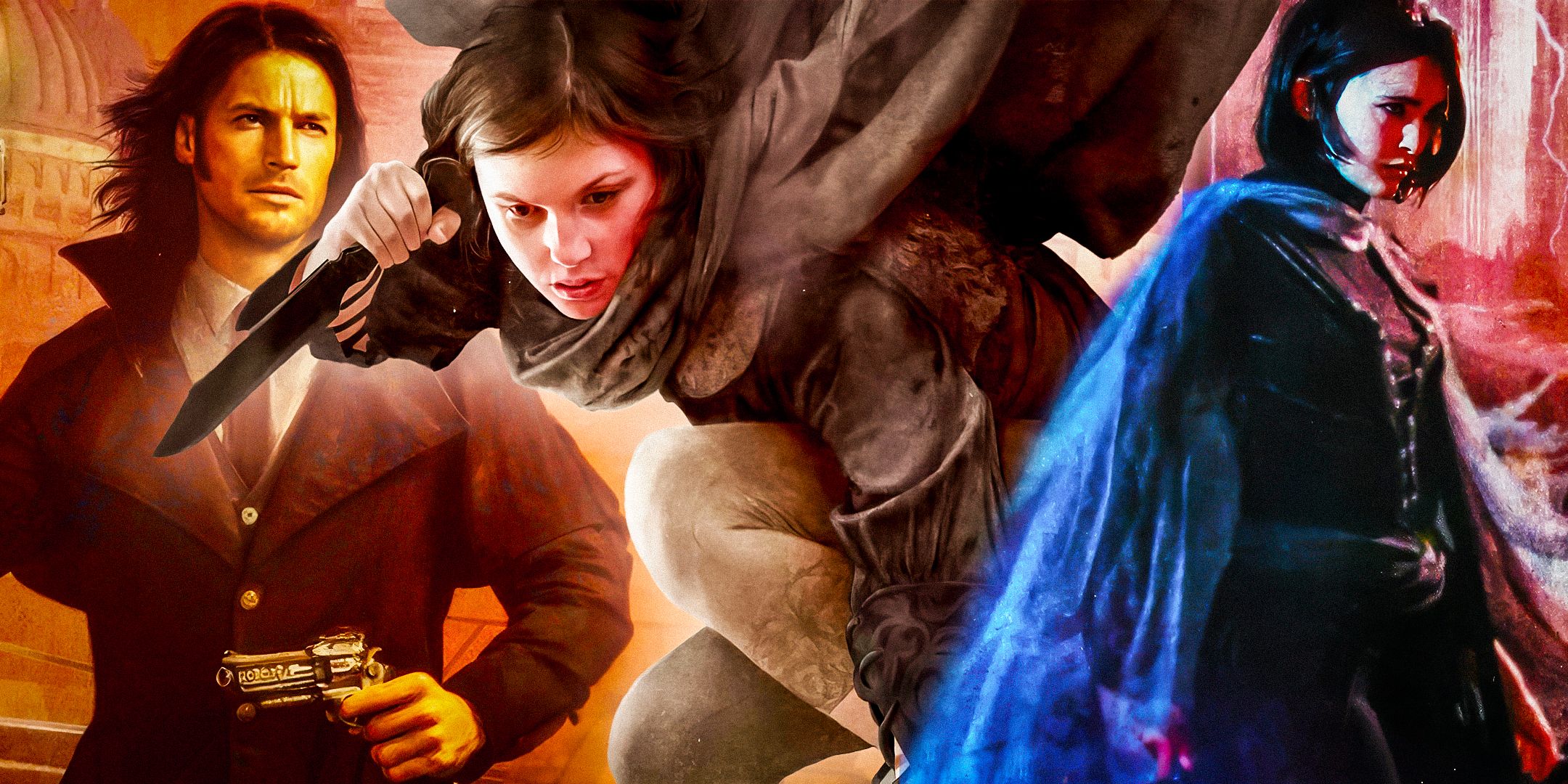 Vin and Waxillium on various Mistborn covers