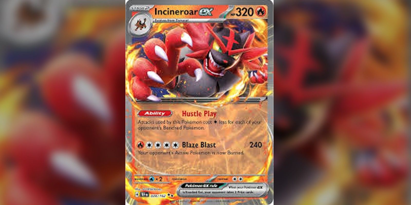 Incineroar EX de Forças Temporais no Pokémon Trading Card Game Live