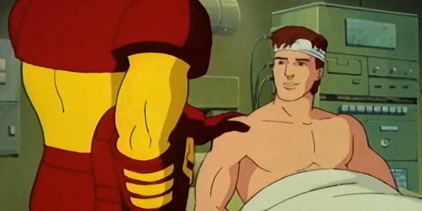 incredible hulk animated series, Iron Man placing his hand on Bruce Banner's shoulder