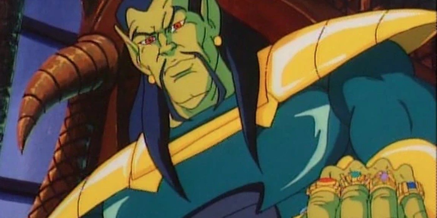 iron man the animated series, hands of the mandarin part 1, mandarin sitting in a throne and wearing rings