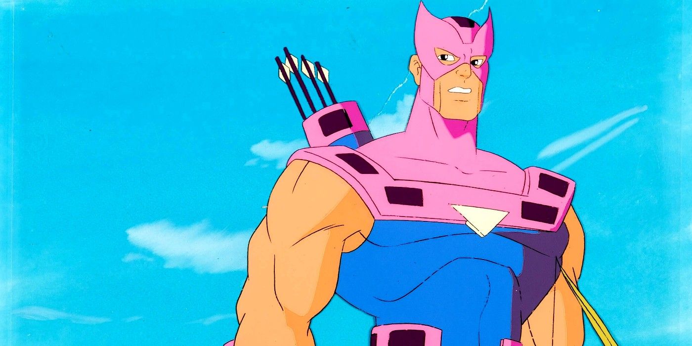 iron man the animated series, Hawkeye gritting his teeth