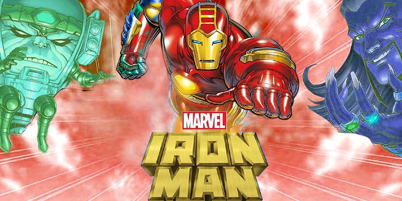 iron man the animated series, iron man with mandarin and modok