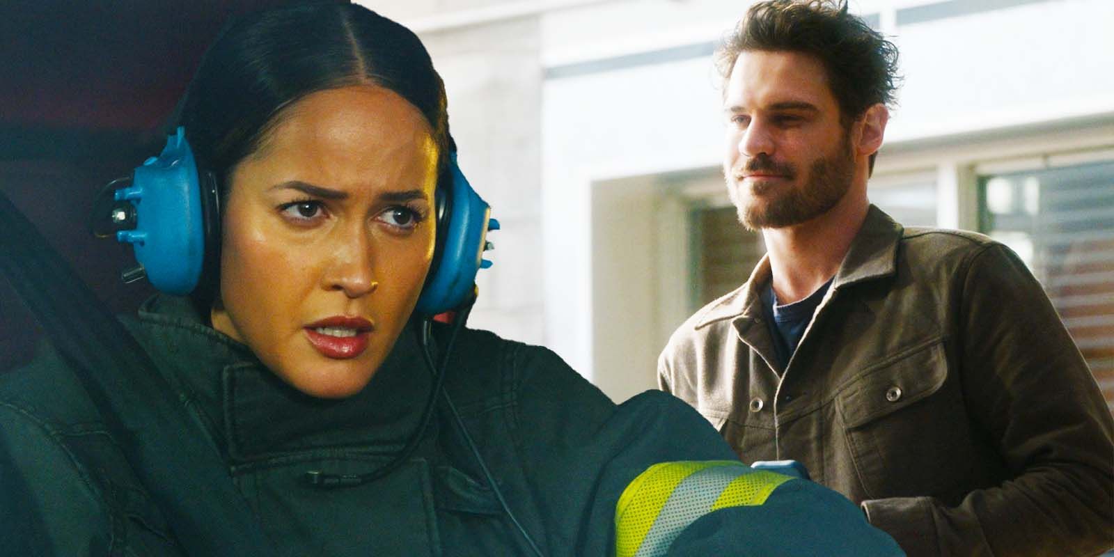 Jaina Lee Ortiz as Andy Herrera and Grey Damon as Jack Gibson in Station 19 season 7 episode 5