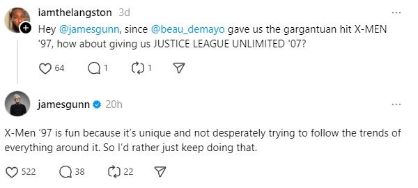 James Gunn Gets Asked About Justice League Unlimited
