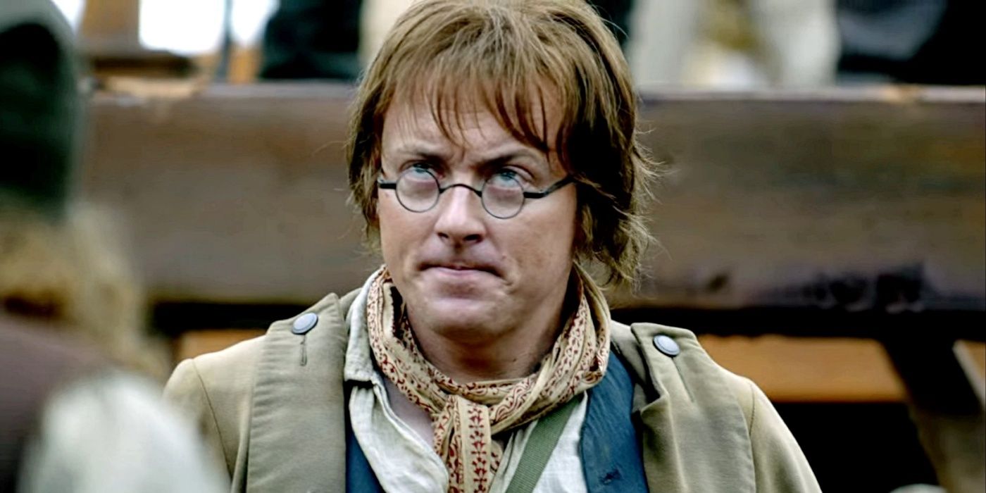 Jannes Eiselen como Dufresne na primeira temporada do Black Sails levantando sobrancelhas