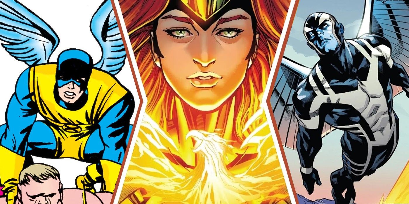 Jean Grey Phoenix with Angel and Archangel