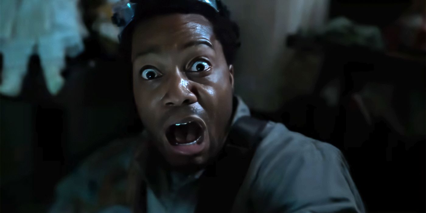 Jermaine Fowler as Frank screaming in Sting