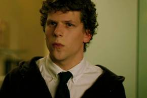 Jesse Eisenberg as Mark Zuckerberg in The Social Network