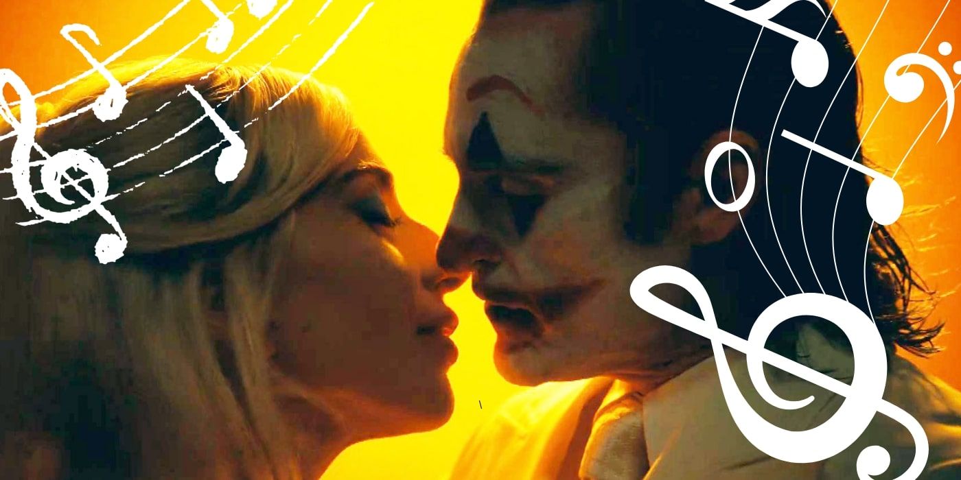 Joker and Harley Quinn nearing a kiss in Joker Folie A Deux trailer 