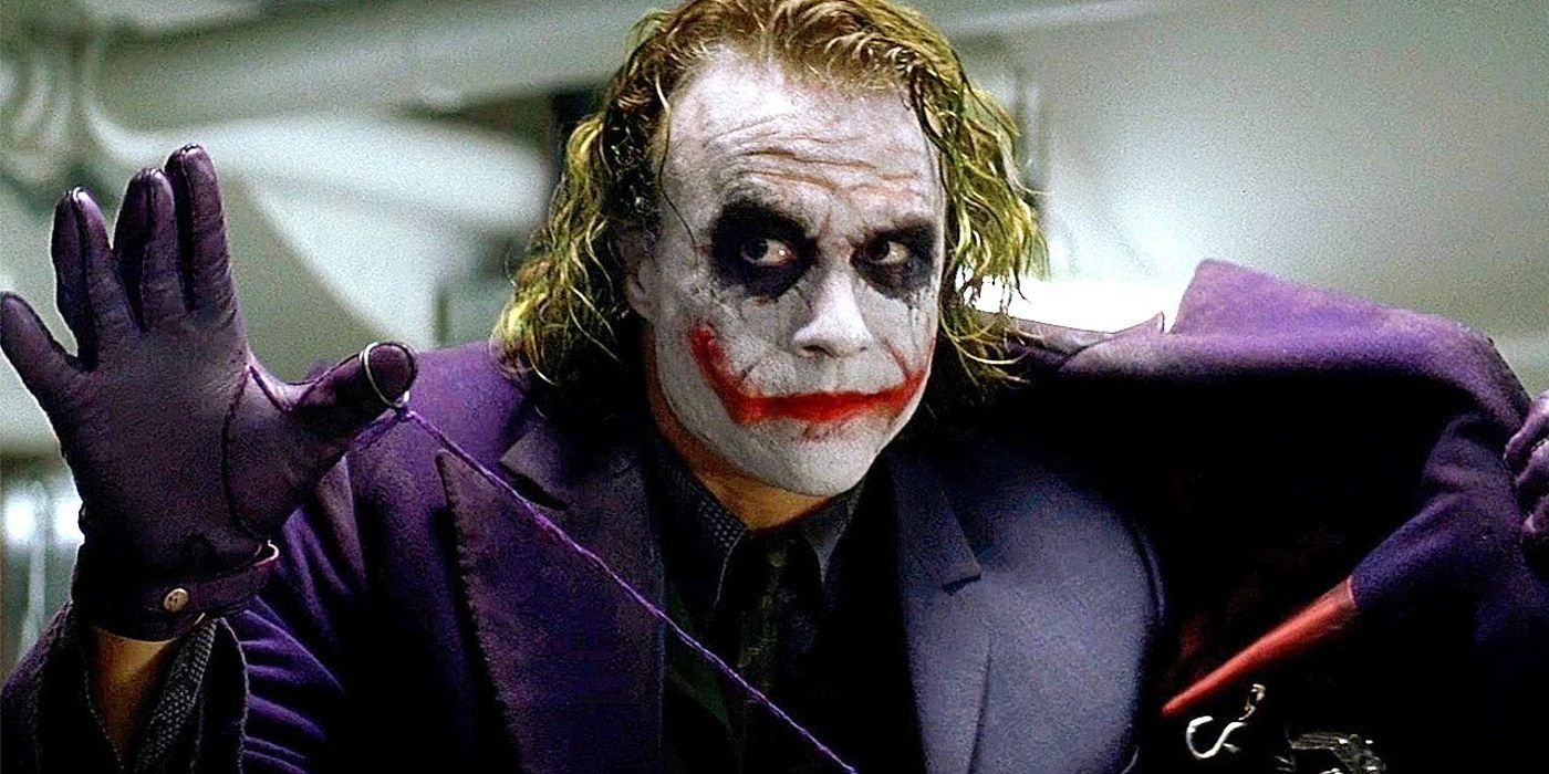 Heath Ledger's Joker with explosives inside his suit in The Dark Knight