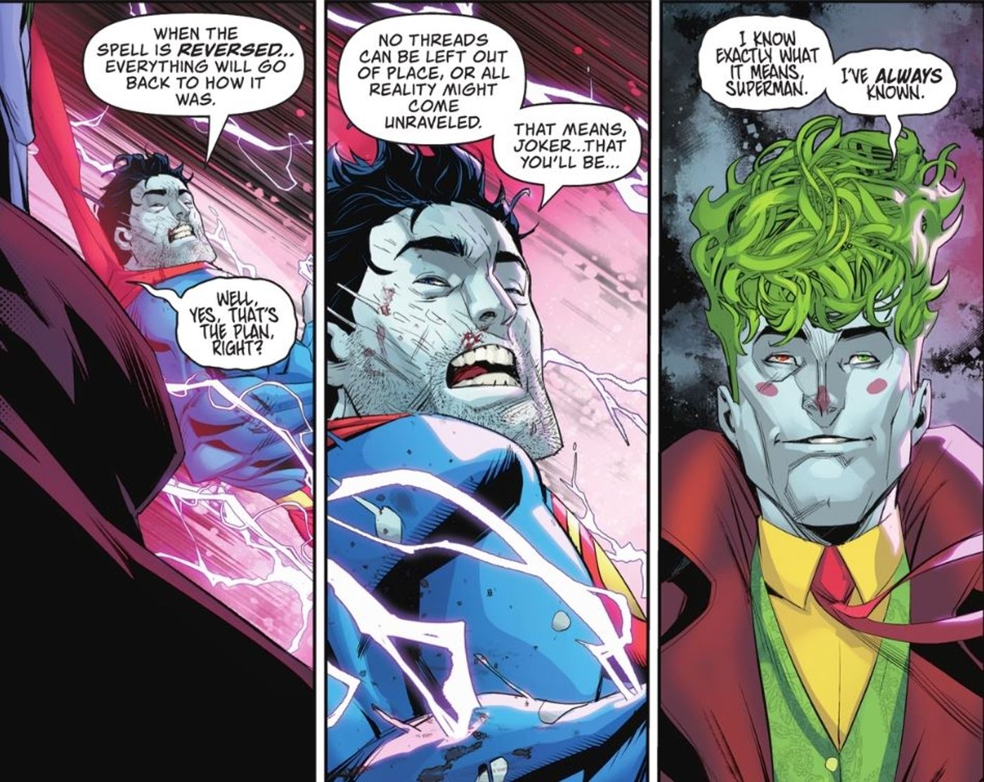 Joker sabe o que desfazer o feitiço bizarro fará DC