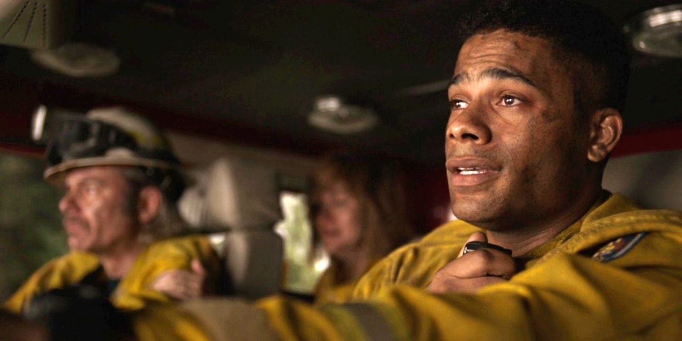 Jordan Calloway as Jake Crawford in Fire Country season 2 episode 5