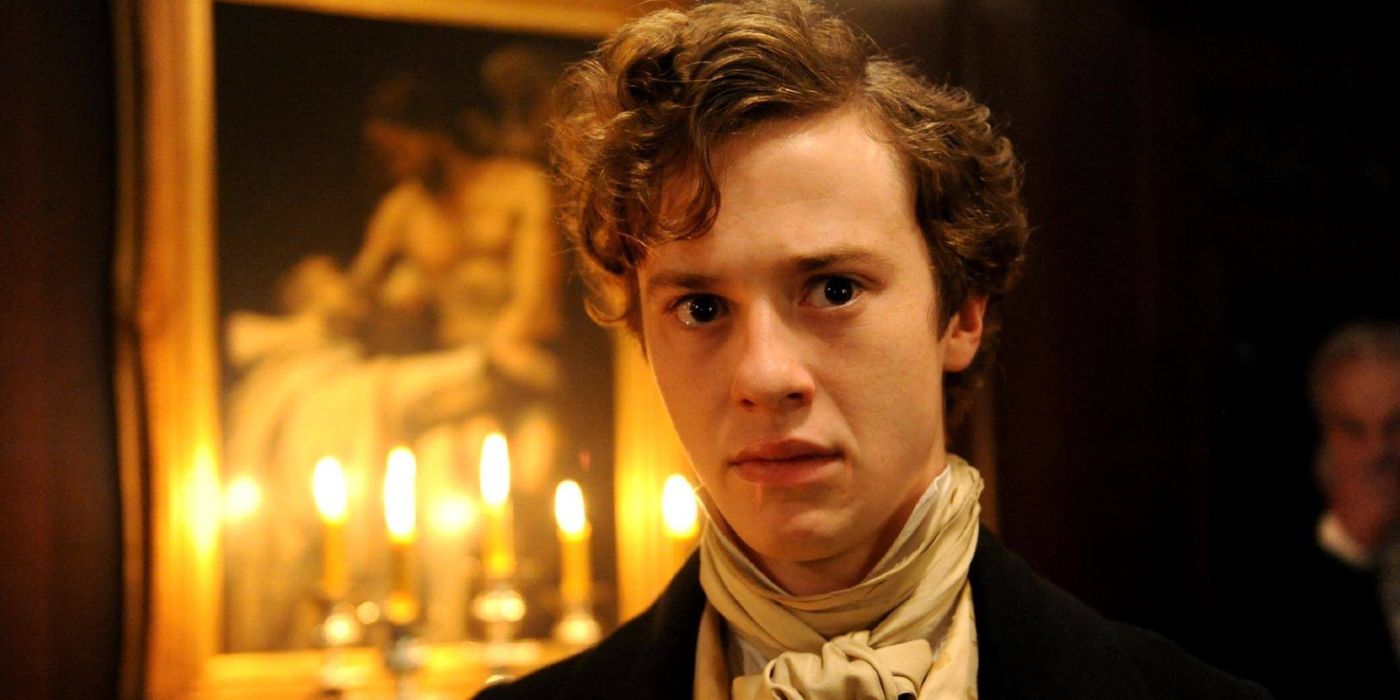 Joseph Quinn looking skeptical as Arthur Havisham in Dickensian