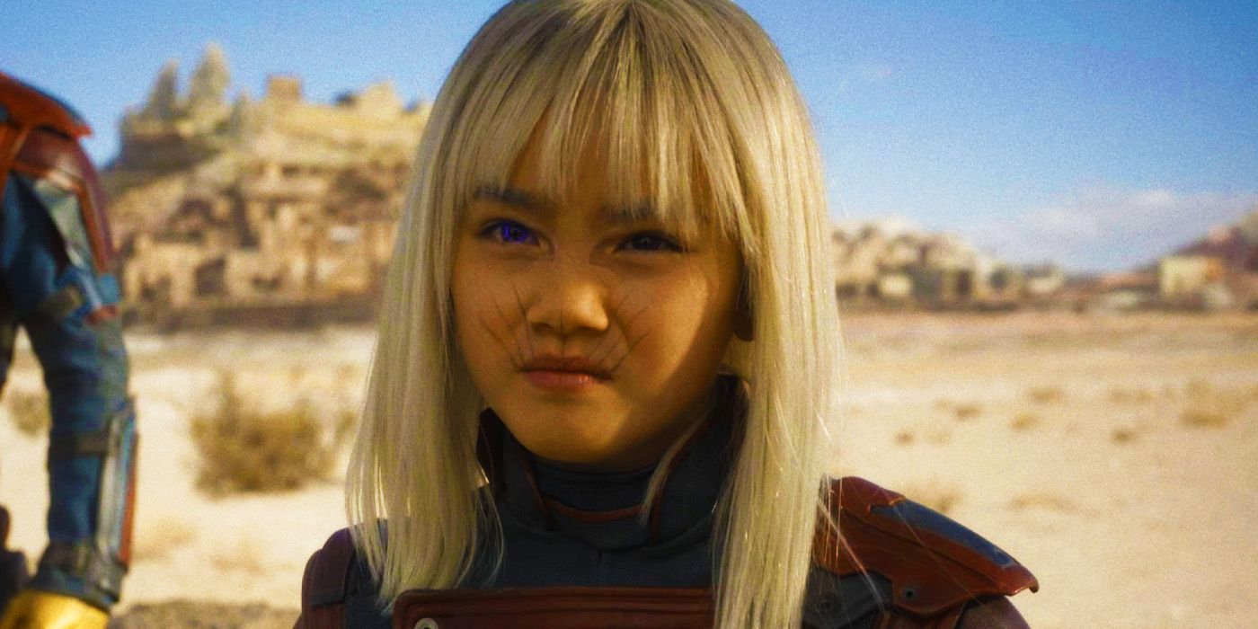 Kai Zen as Phyla, a new Guardian of the Galaxy, at the end of Guardians of the Galaxy Vol. 3