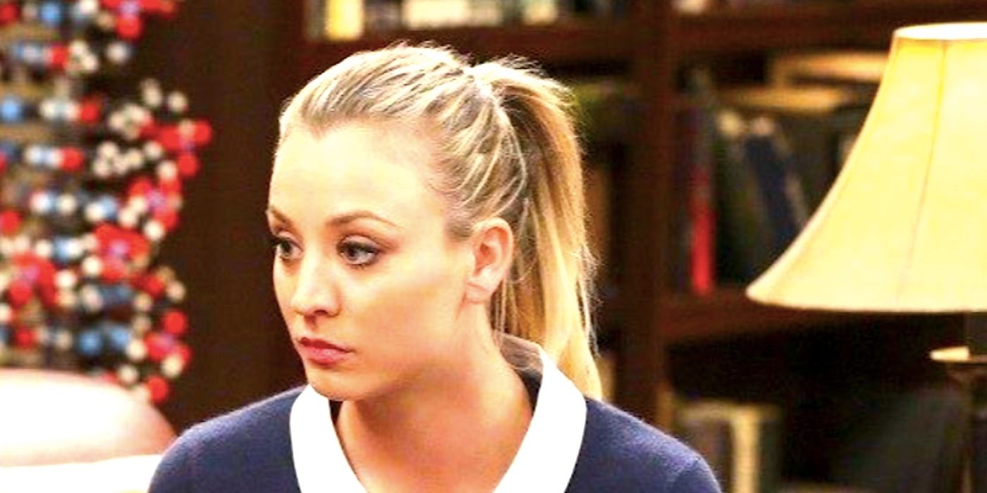 Kaley Cuoco's Penny looking serious in The Big Bang Theory season 10 episode 22