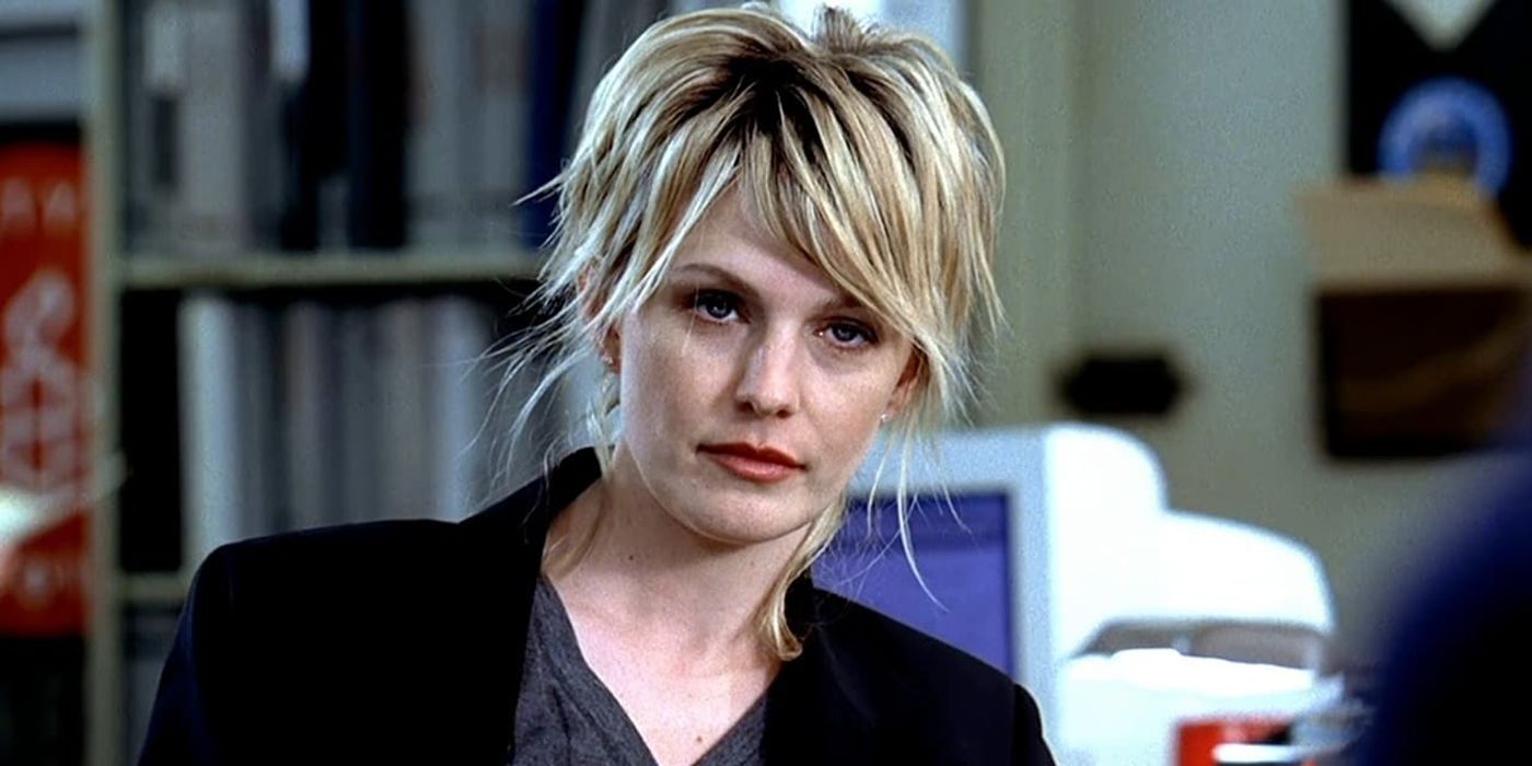 Kathryn Morris as Lilly looking indignant in Cold Case