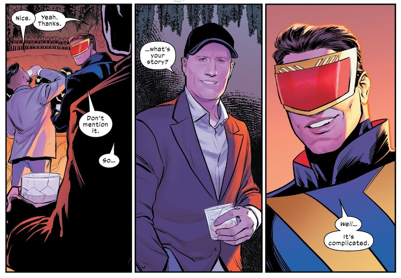 Kevin Feige appears at the Hellfire Gala