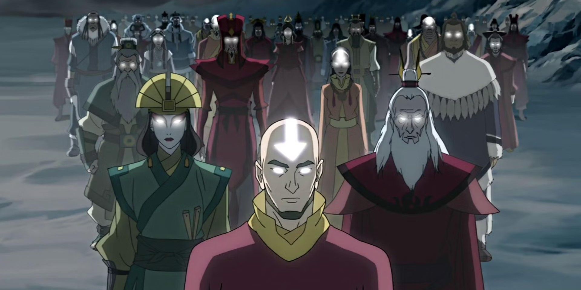 The Avatar cycle beginning with Aang and going back as far as can be seen from The Legend of Korra