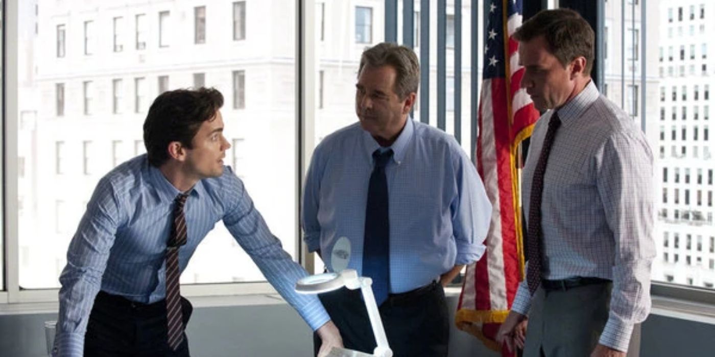 kramer with neal caffrey and peter burke in White Collar