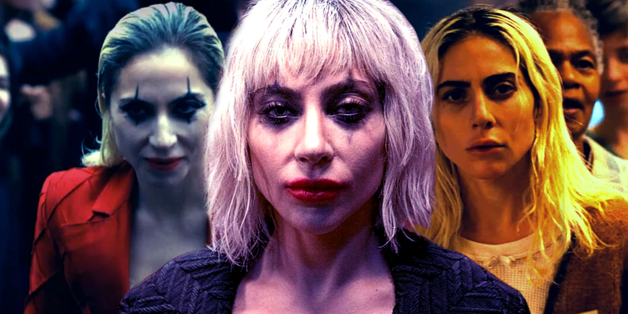 Lady Gaga Playing Harley Quinn in Various Scenes of Joker Folie a Deux