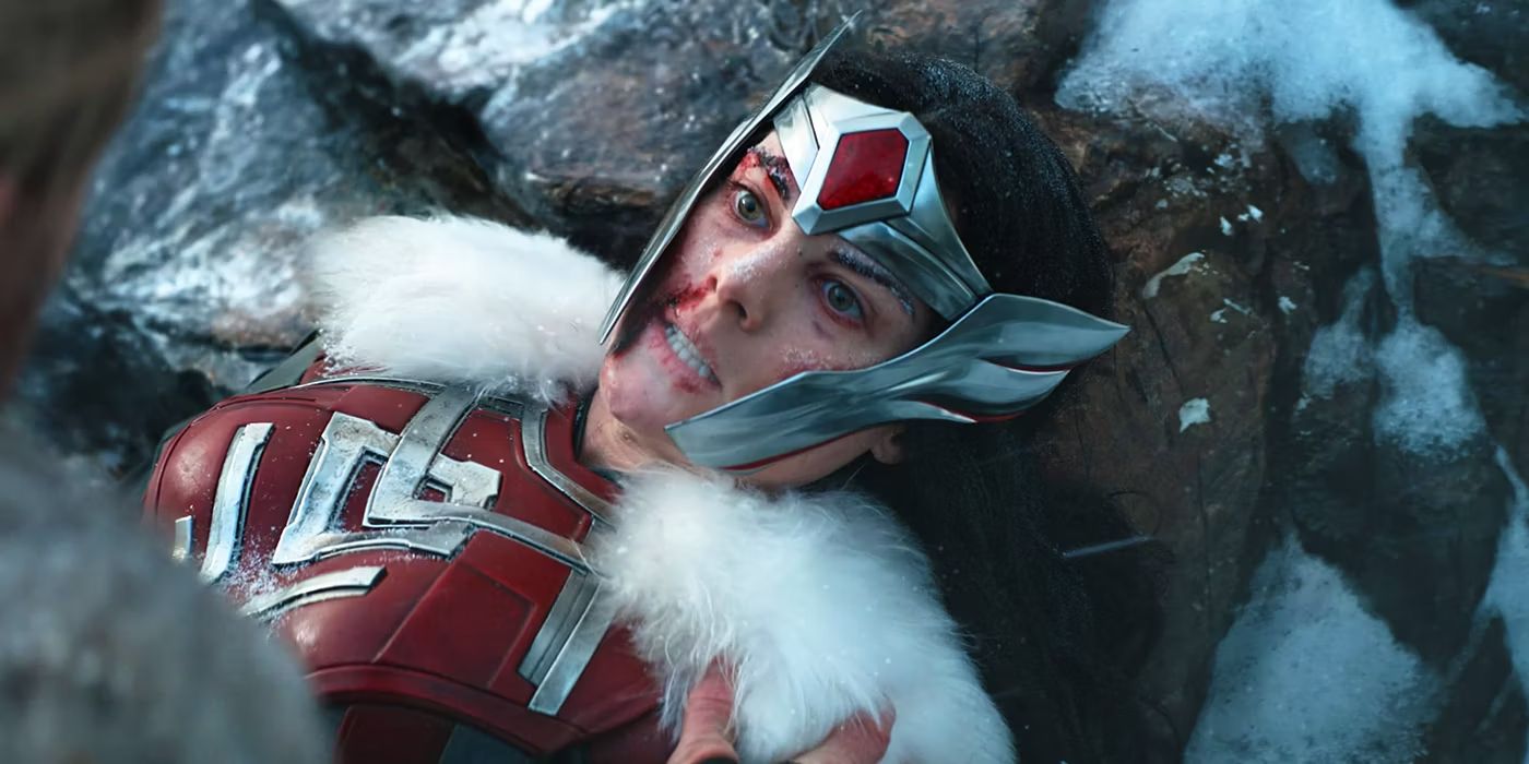 Lady Sif está morrendo na neve em Thor Love and Thunder