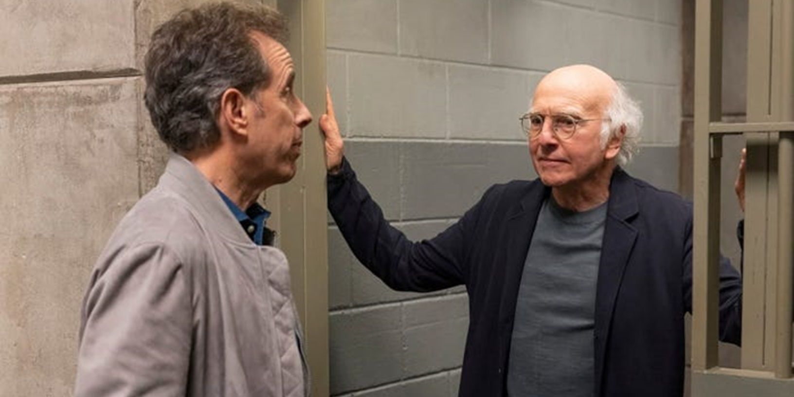 Larry and Jerry in a jailhouse in Curb Your Enthusiasm