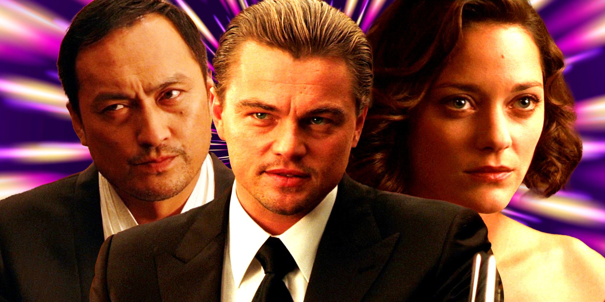Leonardo DiCaprio, Ken Watanabe, and Marion Cotillard from Incpetion