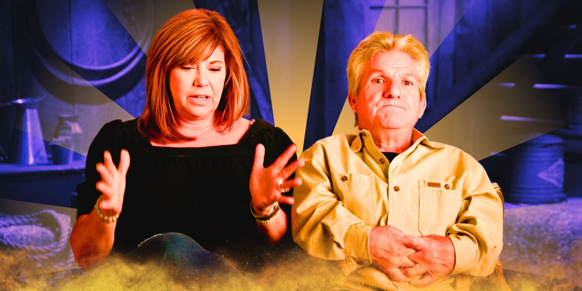 Little People, Big World's Caryn Chandler and Matt Roloff looking stressed out