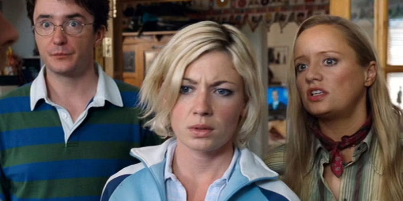 Liz with Diane and David in Shaun of the Dead