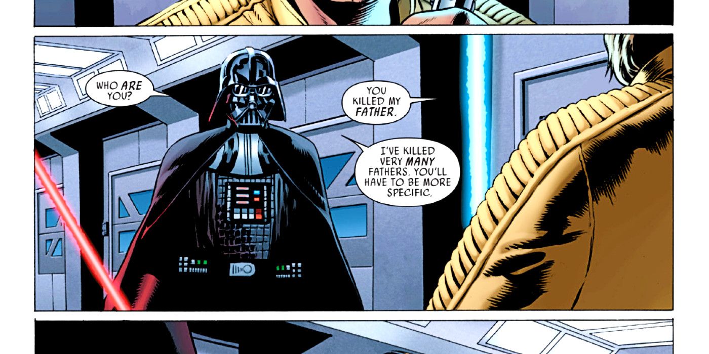 Luke Skyalker prepares to duel Darth Vader in Star Wars (2015) #2.