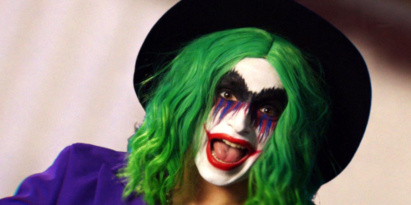 A Closeup of Vera Drew as Mad Joker in The People's Joker