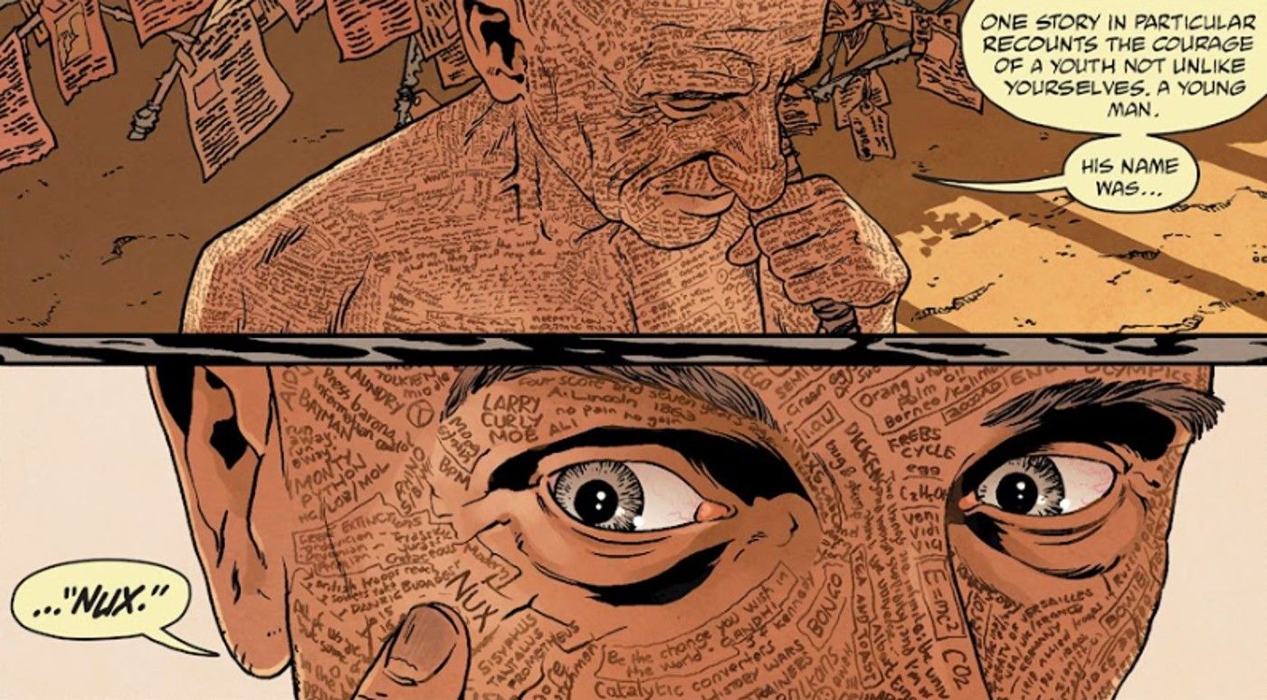 Mad Max Fury Road Nux e Immortan Joe #1, um contador de histórias coberto de tatuagens começa a história de Nux