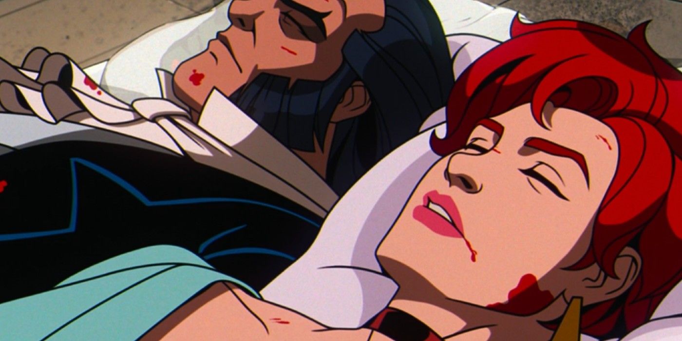 Madelyne Pryor and Sebastian Shaw in X-Men 97