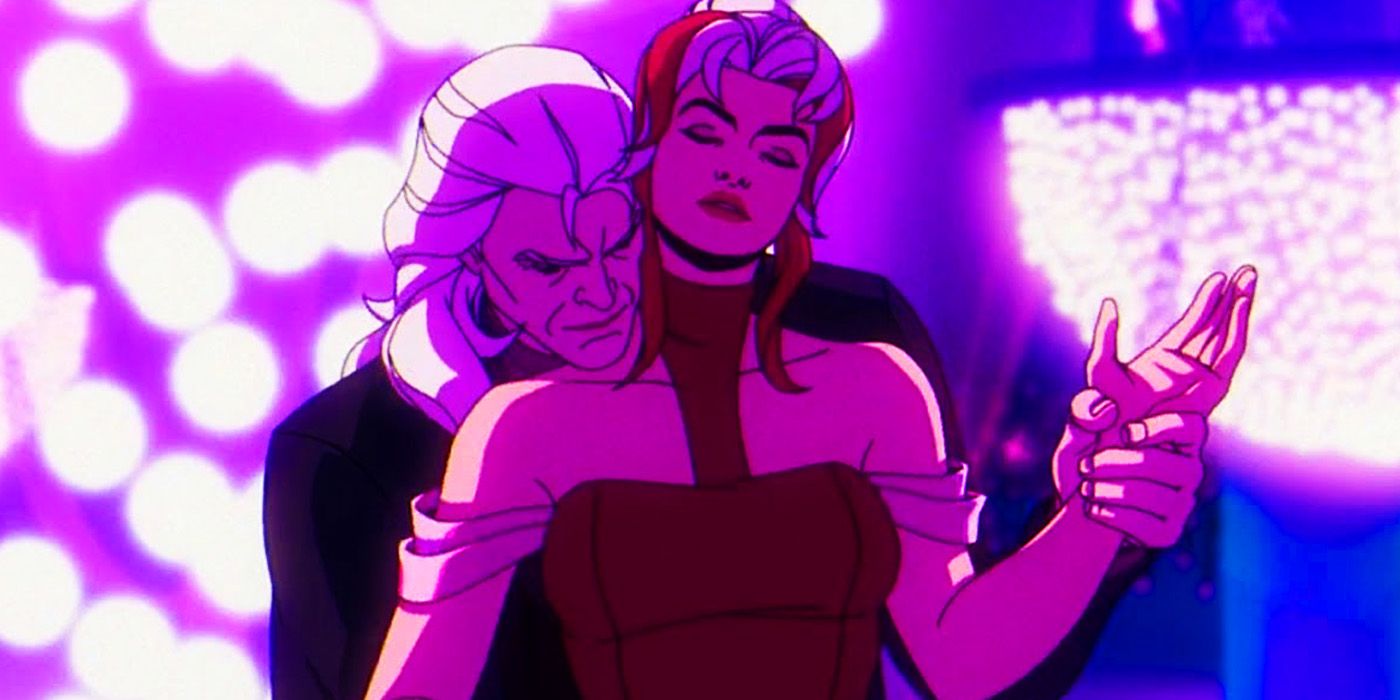 Magneto and Rogue dancing together in X-Men '97 episode 5-1