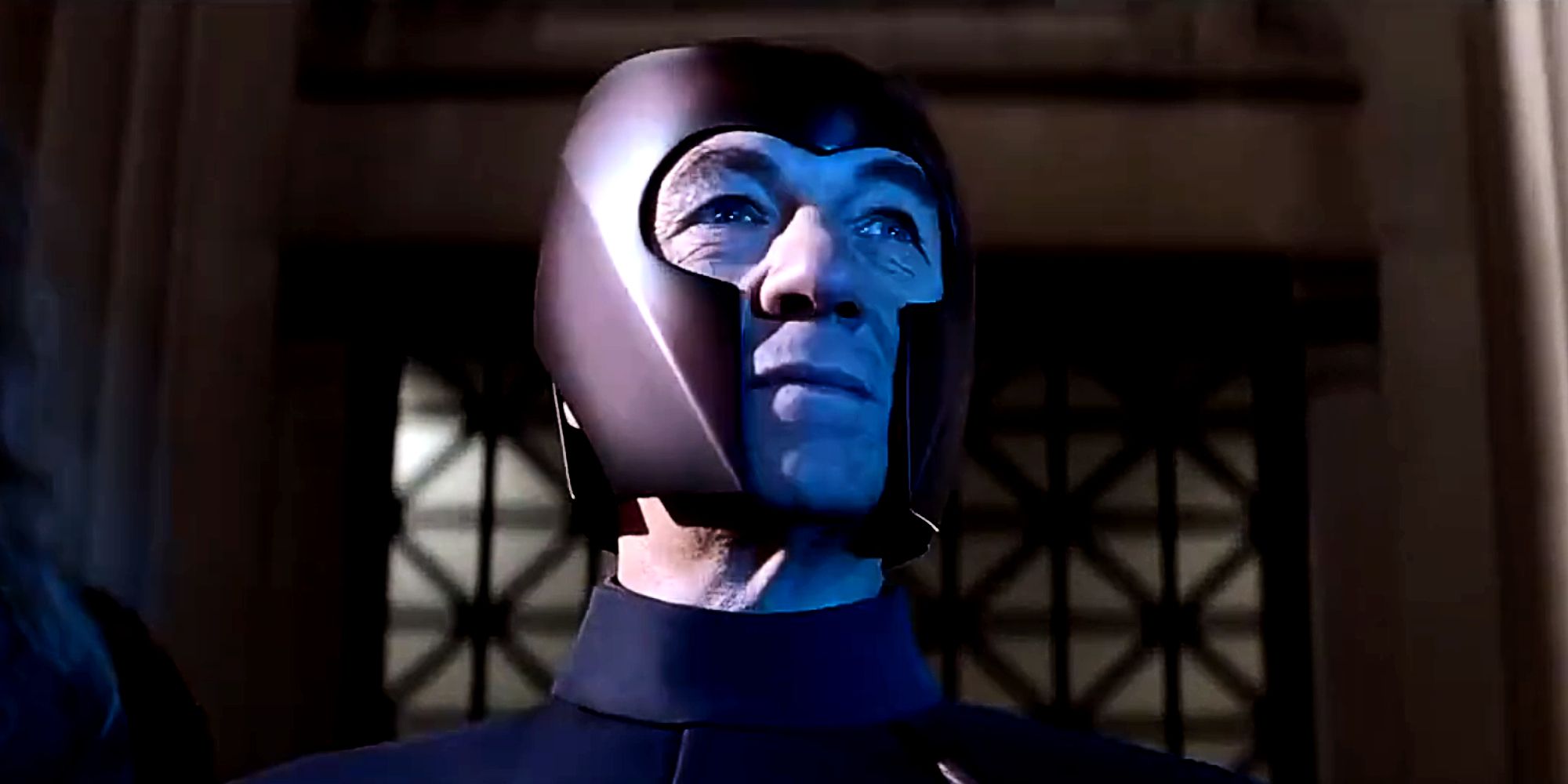 Magneto Looks at the Police Force in X-Men (2000)