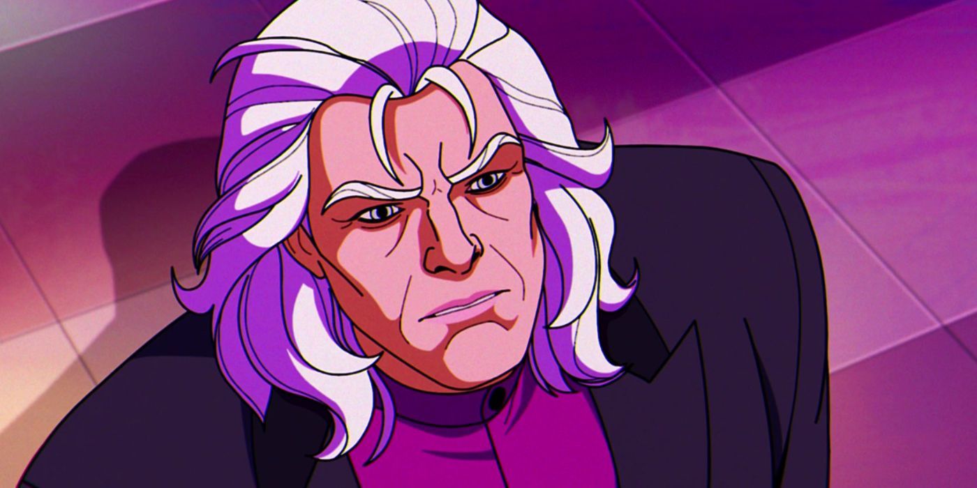 Magneto looks pensive at the Hellfire Gala in Genosha in X-Men '97
