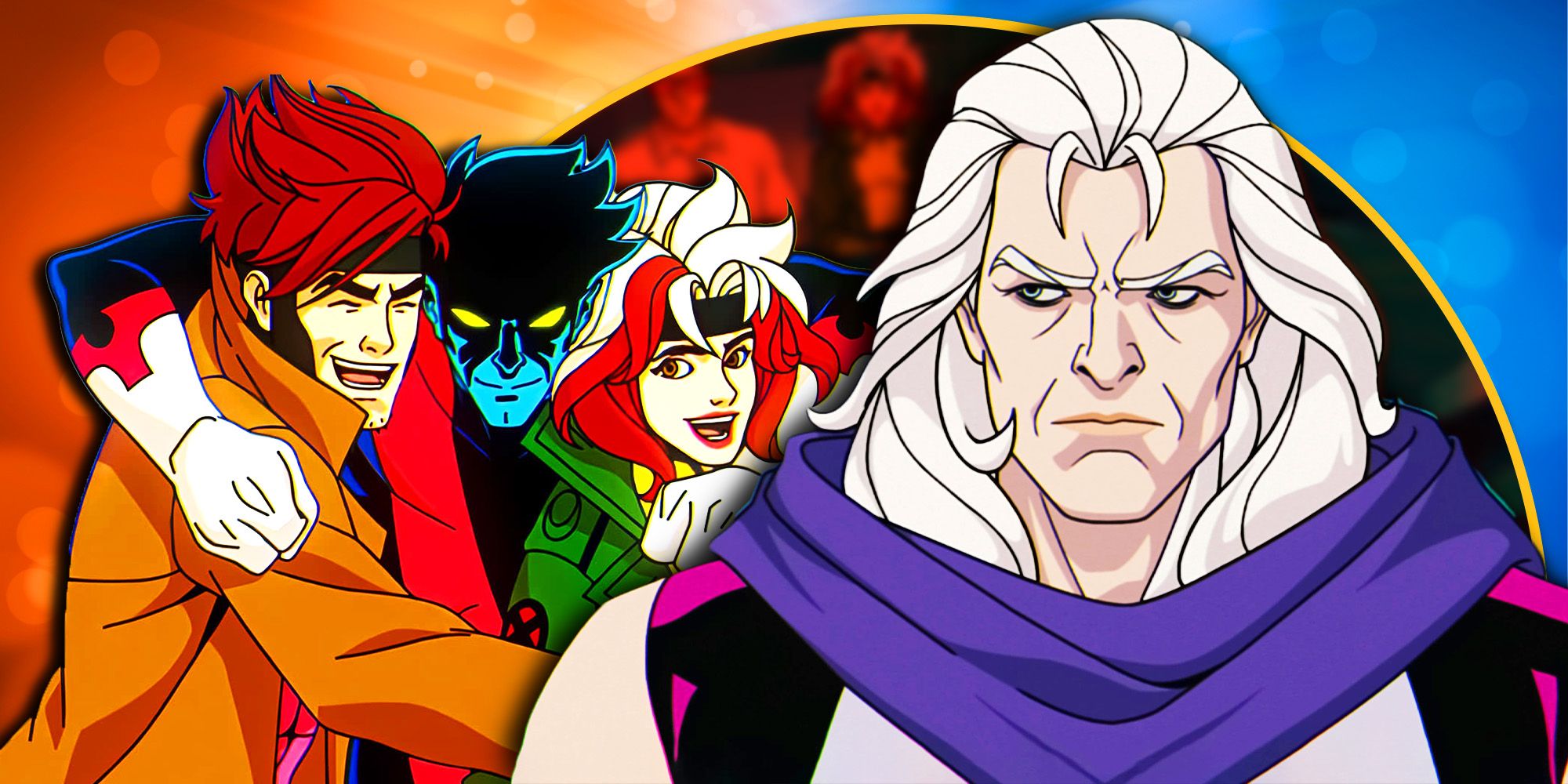 Magneto, Nightcrawler, Gambit and Jean Grey together in X-Men 97